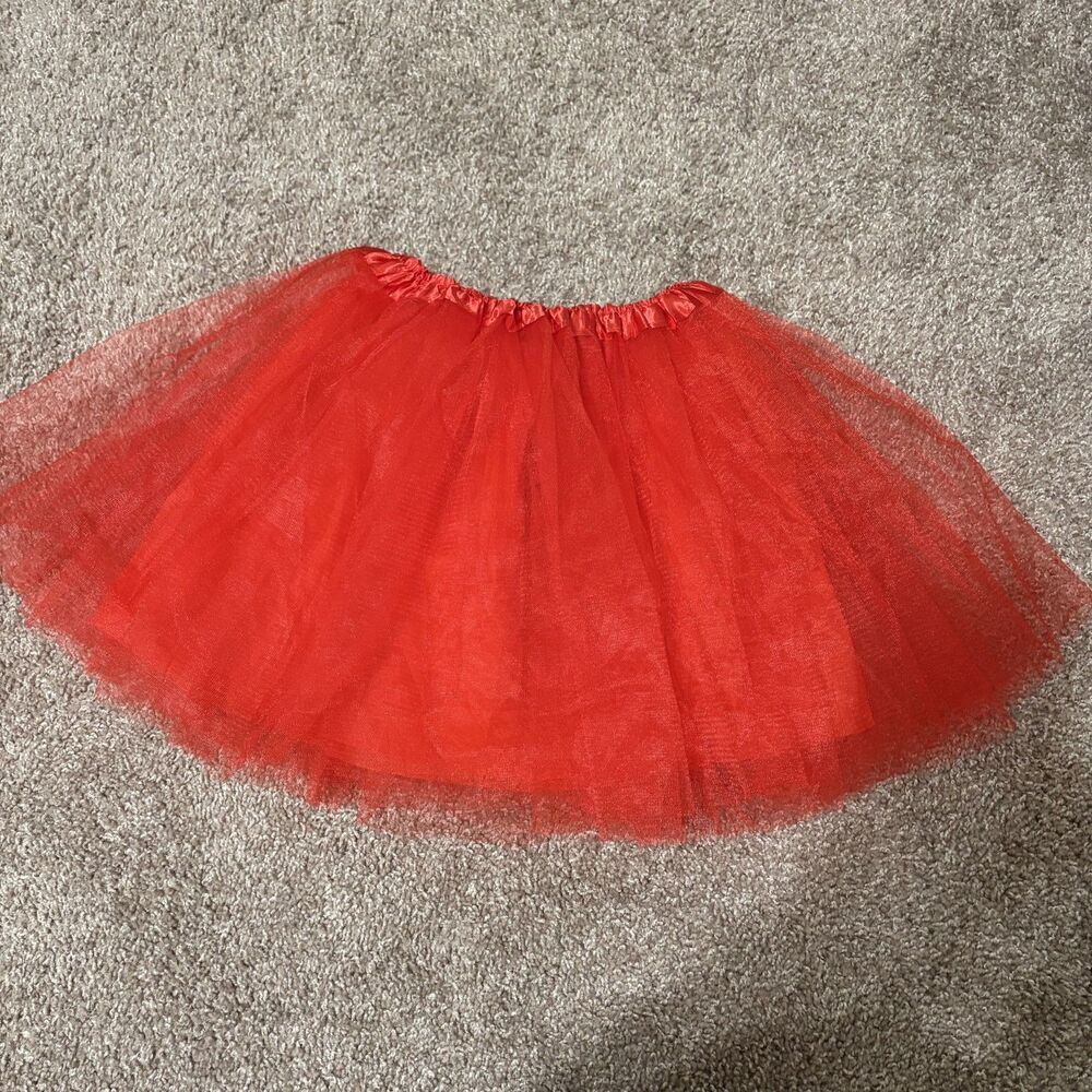 Red Tulle Skirt